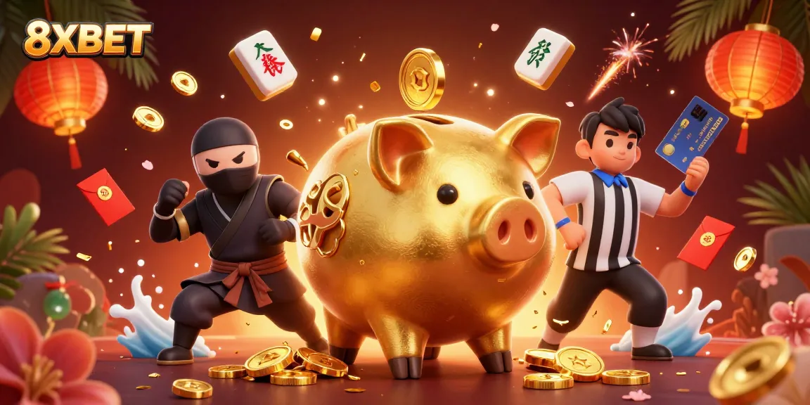 Experience thrilling moments with 8XBET’s vibrant 3D casino illustration featuring dynamic action and winning energy.