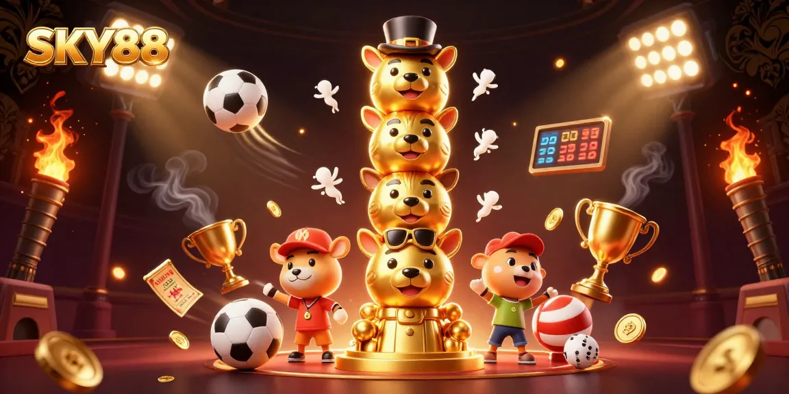 Experience the thrill of wagering with SKY88's dynamic scene of casino energy and vibrant gameplay.