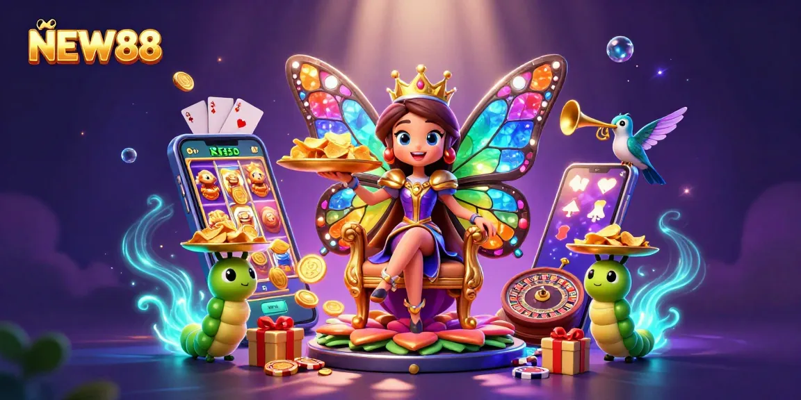 Experience the vibrant world of NEW88 with captivating games, dynamic slot action, and immersive casino visuals.