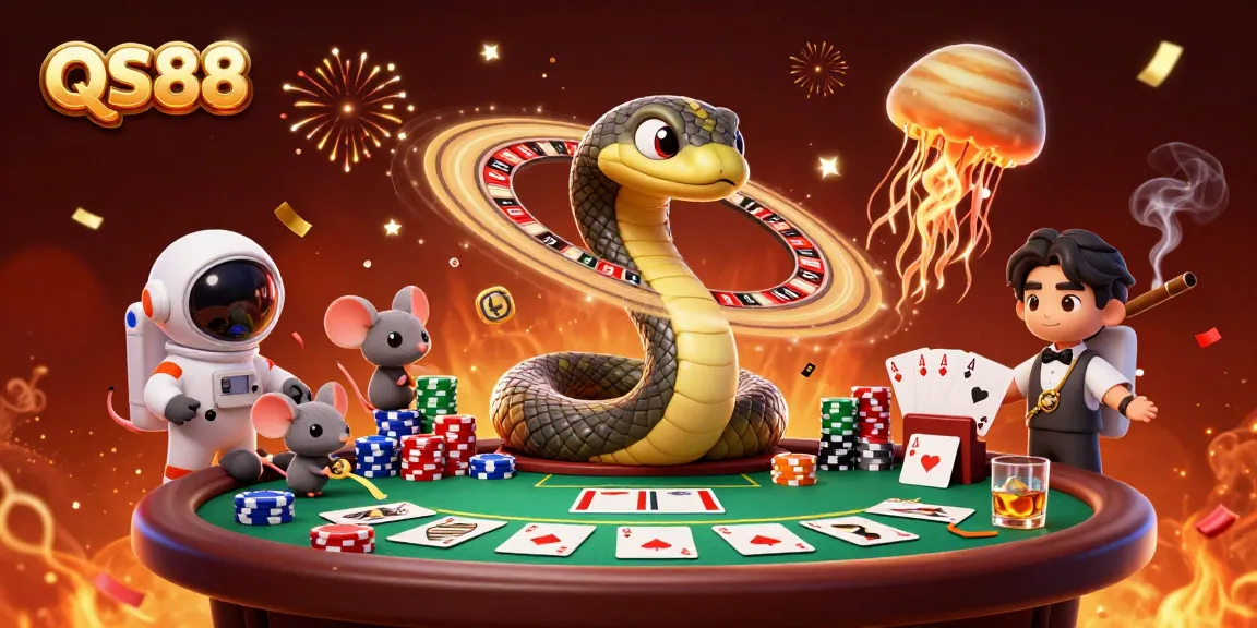 Experience thrilling bets at QS88 with vibrant 3D casino scenes and dynamic gameplay elements.