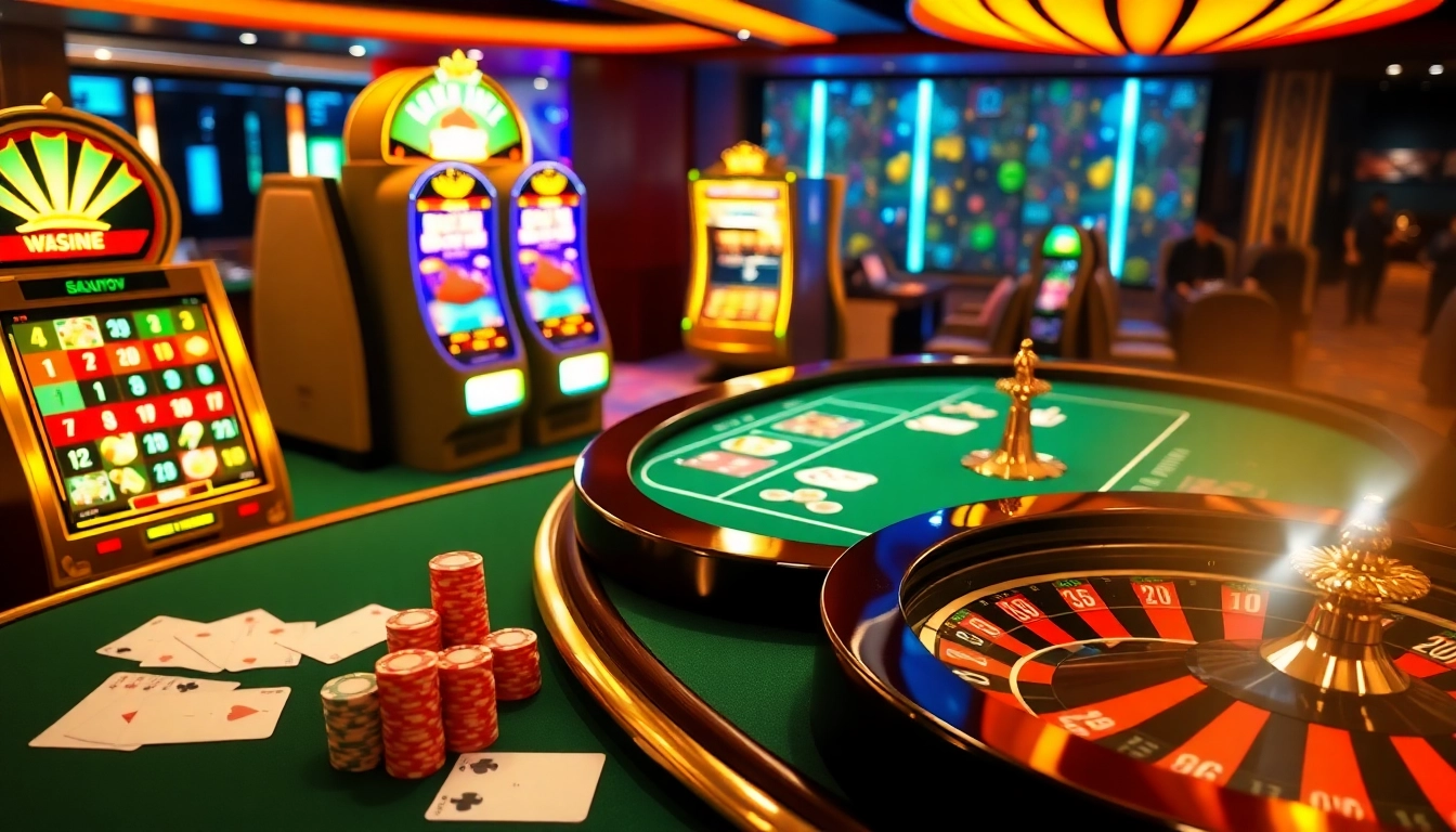 Experience exciting gameplay at https://xx88.boats/ with a luxurious virtual casino scene showcasing diverse games.