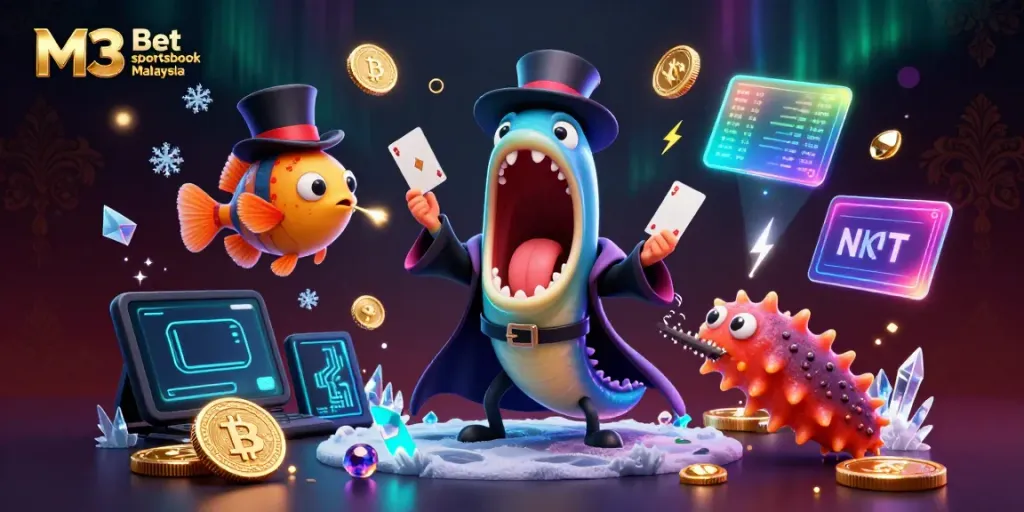 Experience thrilling action at M3 Bet sportsbook Malaysia with unique characters and vibrant gaming elements.