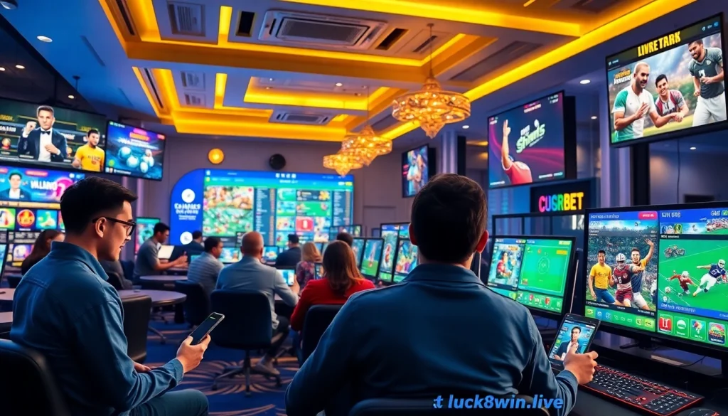 Experience the excitement of online betting at luck8win.live with vibrant games and engaged players.