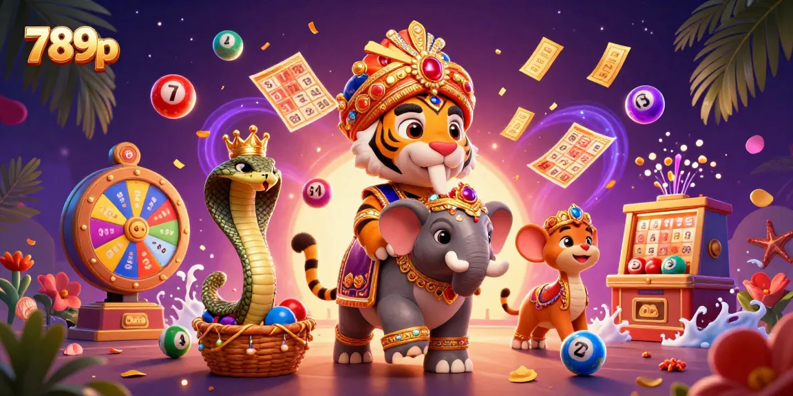 Experience the excitement of gaming at 789p with vibrant casino elements and colorful lottery balls.